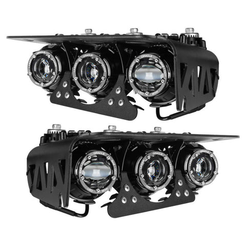 Oracle Lighting 21-24 Ford Bronco Off Road Laser and LED Fog Light Kit for Steel Bumper - 5928-LZZ-001