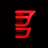 AlphaRex 15-20 Ford F-150 Luxx LED Tail Lights (Pair) Black/Red (Not For Blind Spot Sensor Models) - 652050
