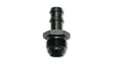 Vibrant -6 AN to 3/8in Barb Straight Fitting - Aluminum - 11207