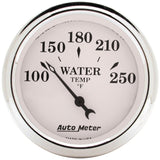 Autometer Old Tyme White 5 Piece Kit (MPH/FUEL/OILP/WTMP/BAT) 59-60 Chevy Car Direct-Fit Dash Kit - 7034-OTW