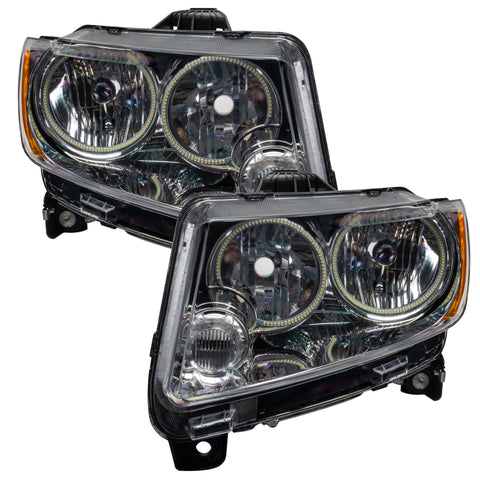 Oracle 11-13 Jeep Grand Cherokee SMD HL (Non-HID) - Chrome - ColorSHIFT w/o Controller - 7070-334