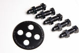 Radium Engineering Fuel Surge Tank 6AN Bulkhead Plate w/ Fittings and Nuts - 20-0128-01