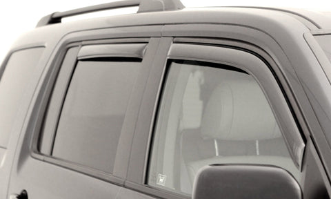 AVS 07-10 Chrysler Aspen Ventvisor In-Channel Front & Rear Window Deflectors 4pc - Smoke - 194344