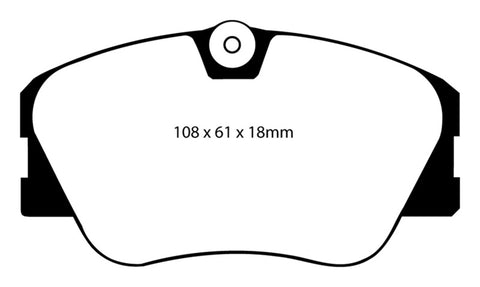 EBC 86-93 Mercedes-Benz 190/190E 2.3 16v Redstuff Front Brake Pads - DP3577C