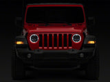 Raxiom 18-23 Jeep Wrangler JL Axial Series 9-In Angel Eye LED Headlights- Blk Housing (Clear Lens) - J171705