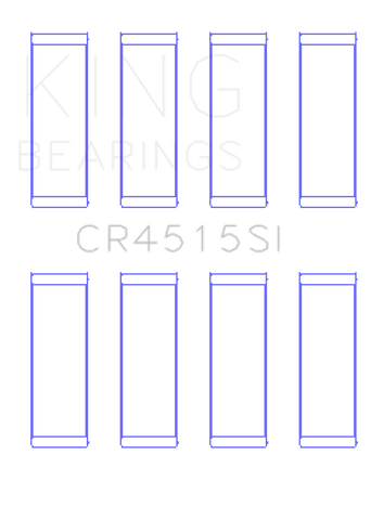 King Ford/Mazda 2.0L Duratec (Size STD) Silicon Bi-Metal Aluminum Rod Bearing Set - CR4515SI