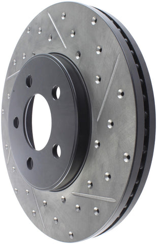 StopTech 03-09 Lincoln Town Car / 03-09 Mercury Grand Marquis Front Left Slotted & Drilled Rotor - 127.61072L