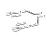 MagnaFlow Axle-Back, SS, 2.5in, Quad Split Rear 3.5in Tip 2015 Dodge Challenger 3.6L V6 - 19218
