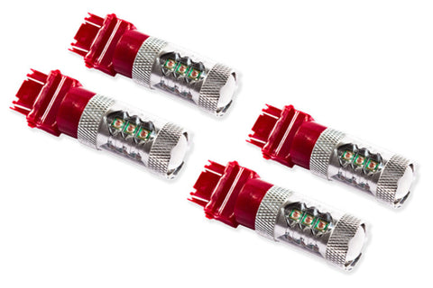 Diode Dynamics 07-13 GMC Sierra 1500 Rear Turn/Tail Light LED 3157 Bulb XP80 LED - Red Set of 4 - DD0059Q