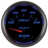 Autometer Cobalt 66mm 100-250 Degree F Electric Water Temperature Gauge - 7937
