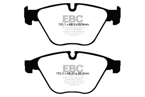 EBC 10+ BMW 535i 3.0 Turbo (F10) Greenstuff Front Brake Pads - DP22103