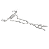 MagnaFlow Cat Back, SS, 2.5in, Quad Split Polish 4in tip 14-15 Jeep Grand Cherokee 3.6L/5.7L V6/V8 - 19193