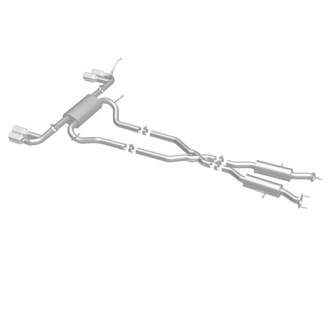 MagnaFlow Cat Back, SS, 2.5in, Quad Split Polish 4in tip 14-15 Jeep Grand Cherokee 3.6L/5.7L V6/V8 - 19193