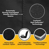 Covercraft 24-25 Jeep Wrangler Buckets Carhartt Super Dux Precision Fit Custom Front Row Seat Cover - GTJ4551ABCOBK
