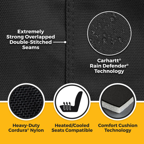 Covercraft 24-25 Jeep Wrangler Buckets Carhartt Super Dux Precision Fit Custom Front Row Seat Cover - GTJ4551ABCOBK