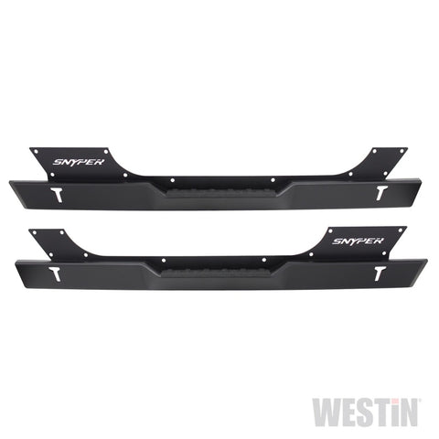Westin/Snyper 07-17 Jeep Wrangler Rock Slider Steps - Textured Black - 42-7005
