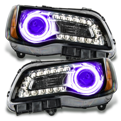 Oracle 11-14 Chrysler 300C SMD HL - Black - NON HID - UV/Purple - 7729-007