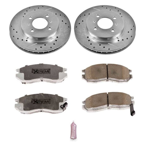 Power Stop 98-02 Mitsubishi Mirage Front Z26 Street Warrior Brake Kit - K1214-26