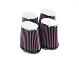 K&N 2in FLG 4 X 2-3/4in B 2 X 3in T 5in L (4 PER BOX) Universal Clamp-On Air Filter - RC-2774