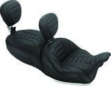 Mustang 95-05 Kawasaki Vulcan 800, 96-05 800 Classic Fastback 1PC Seat - Black - 75919