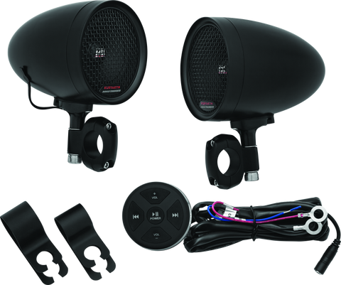 Kuryakyn Road Thunder Speaker Pods Bluetooth Audio Controller Black - 2713