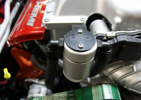 J&amp;L 15-24 Dodge Hellcat/Demon 6.2L Hemi Passenger Side Oil Separator 3.0 - Clear Anodized - 3060P-C
