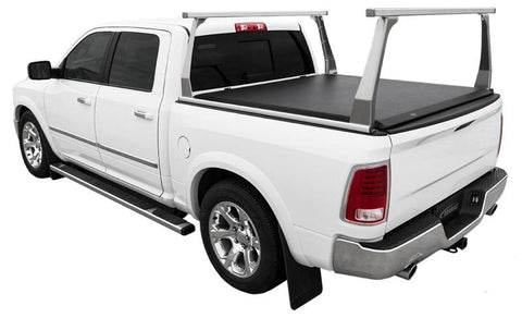 Access ADARAC Almnm Uprights 12in Vert Kit (2 Uprights w/ 1 66in Cross Bar) Matte Black Truck Rack - 4005598