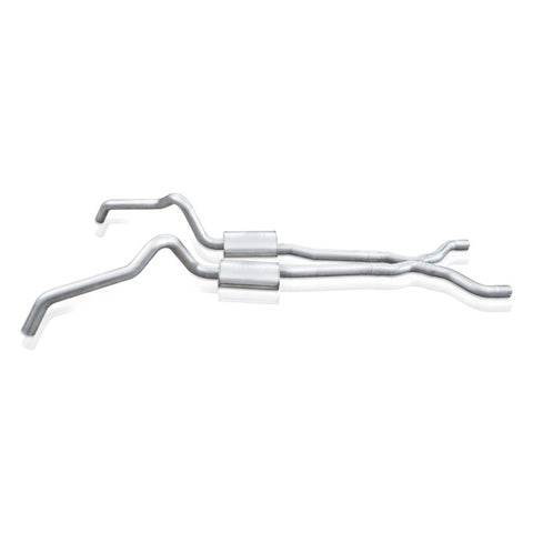 Stainless Works 62-67 Chevy Nova 3in Catback w/ X-Pipe Turbo Chambered Mufflers 3in Cores - NVSBC3CB