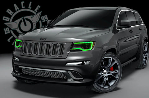 Oracle 1421 Jeep Grand Cherokee Dynamic Headlight DRL Upgrade Kit ColorSHIFT Dynamic - 1284-332