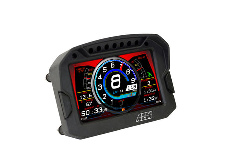 AEM CD-5LG Carbon Logging Digital Dash Display w/ Internal 10Hz GPS & Antenna - 30-5603