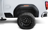 Bushwacker 20-21 GMC Sierra 2500HD Extend-A-Fender Style Flares Front 4pc - Black - 40988-02