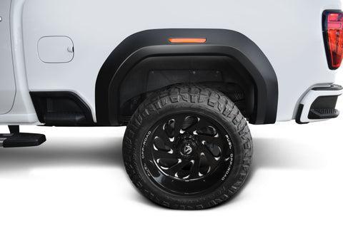 Bushwacker 20-21 GMC Sierra 2500HD Extend-A-Fender Style Flares Front 4pc - Black - 40988-02