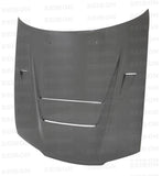 Seibon 90-94 Nissan Skyline R32 (BNR32)  DVII Carbon Fiber Hood - HD9094NSR32-DVII