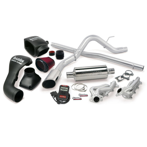 Banks Power 04-08 Ford 5.4L F-150 CCSB PowerPack System - SS Single Exhaust w/ Chrome Tip - 48535