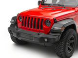 Raxiom 18-23 Jeep Wrangler JL Axial Series 9-In LED Angel Eye Headlights- Blk Housing (Clear Lens) - J167045