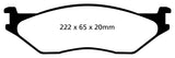 EBC 02-05 Ford Econoline E550 Yellowstuff Front Brake Pads - DP41653R