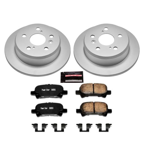 Power Stop 05-07 Toyota Avalon Rear Z17 Evolution Geomet Coated Brake Kit - CRK2417