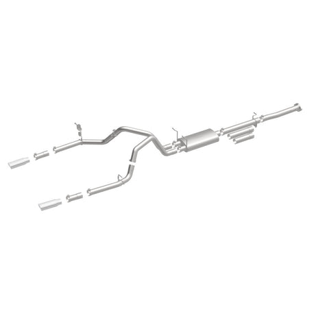 MagnaFlow Stainless Cat-Back Exhaust 2015 Chevy Silverado 2500HD 6.0L Dual Split Rear Exit 4in - 19027