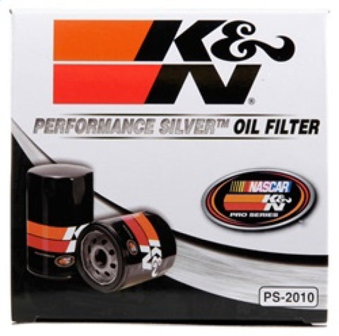 K&N Oil Filter for Ford/Lincoln/Mercury/Mazda/Chrysler/Dodge/Jeep/Cadillac/Ram 3.656in OD x 4in H - PS-2010