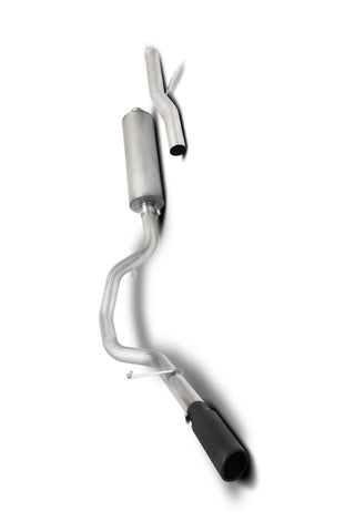 Gibson 21-22 Chevy Tahoe / GMC Yukon 5.3L 3in Cat-Back Single Exhaust System Stainless - Black Elite - 615638B