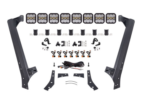 Diode Dynamics Jeep JK SS5 Sport CrossLink Windshield - White Combo Lightbar Kit - DD7224