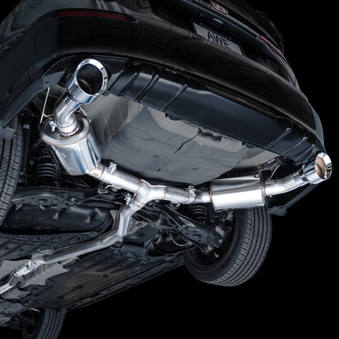 AWE Tuning 22+ Honda Civic Si/Acura Integra Touring Edition Catback Exhaust - Dual Chrome Silver Tip - 3015-32331