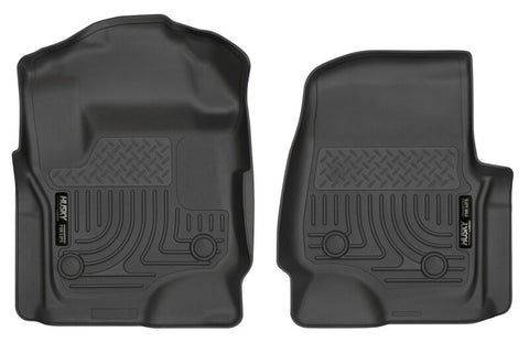 Husky Liners 17 Ford F-250 Super Duty SuperCab WeatherBeater Black Floor Liners - 13321