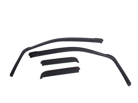 EGR 2019 Dodge Ram 1500 Quad Cab SlimLine In-Channel WindowVisors Set of 4 - Dark Smoke - 572961