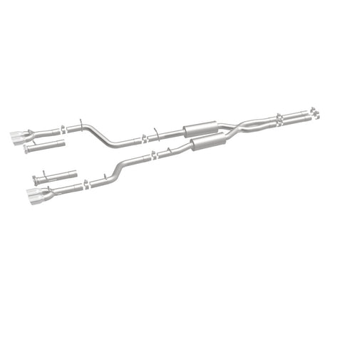 MagnaFlow Cat-Back, SS, 2.5in, Quad Split Rear 3.5in Tip 2015 Dodge Challenger R/T 5.7L - 19209