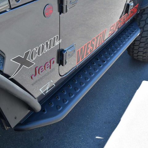 Westin 18-24 Jeep Wrangler (JL) Unlimited 4DR Outlaw Running Board - Textured Black - 28-34065