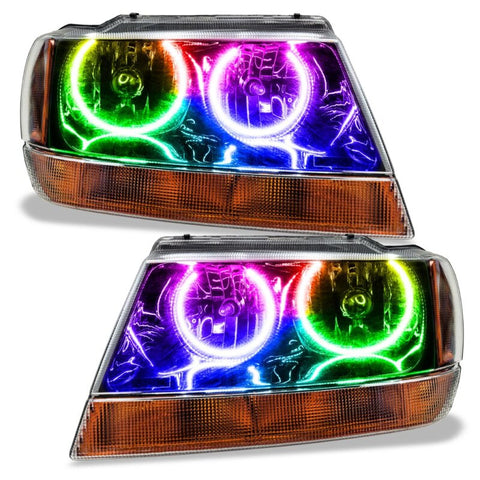 Oracle Jeep Grand Cherokee 99-04 Halo Kit - ColorSHIFT w/o Controller - 2334-334