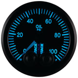 Autometer Stack Instruments Pro Control 52mm 0-100 PSI Oil Pressure Gauge - Black (1/8in NPTF Male) - ST3502