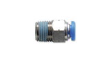 Vibrant Male Straight Pneumatic Vacuum Fitting 1/8in NPT Thread for use with 3/8in 9.5mm OD tubing - 2661