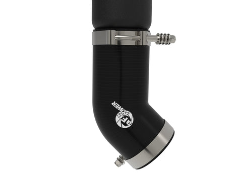 aFe BladeRunner 3-1/2in Aluminum Cold Charge Pipe Black RAM Diesel Trucks 25-26 L6-6.7L (td) - 46-20819-B